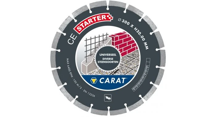 Carat CES4002000 Diamantzaagblad Voor Natzagen - 20 X 400mm - Universeel