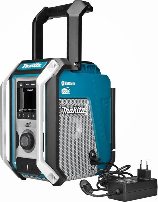 Makita DMR115 10,8-18V Li-Ion Accu Bouwradio - DAB+ - Bluetooth - Werkt Op Netstroom & Accu - Afbeelding 4