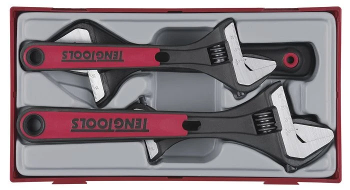 Teng Tools TTADJ04 4-delige Moersleutelset In Tray - Verstelbaar - 166730101