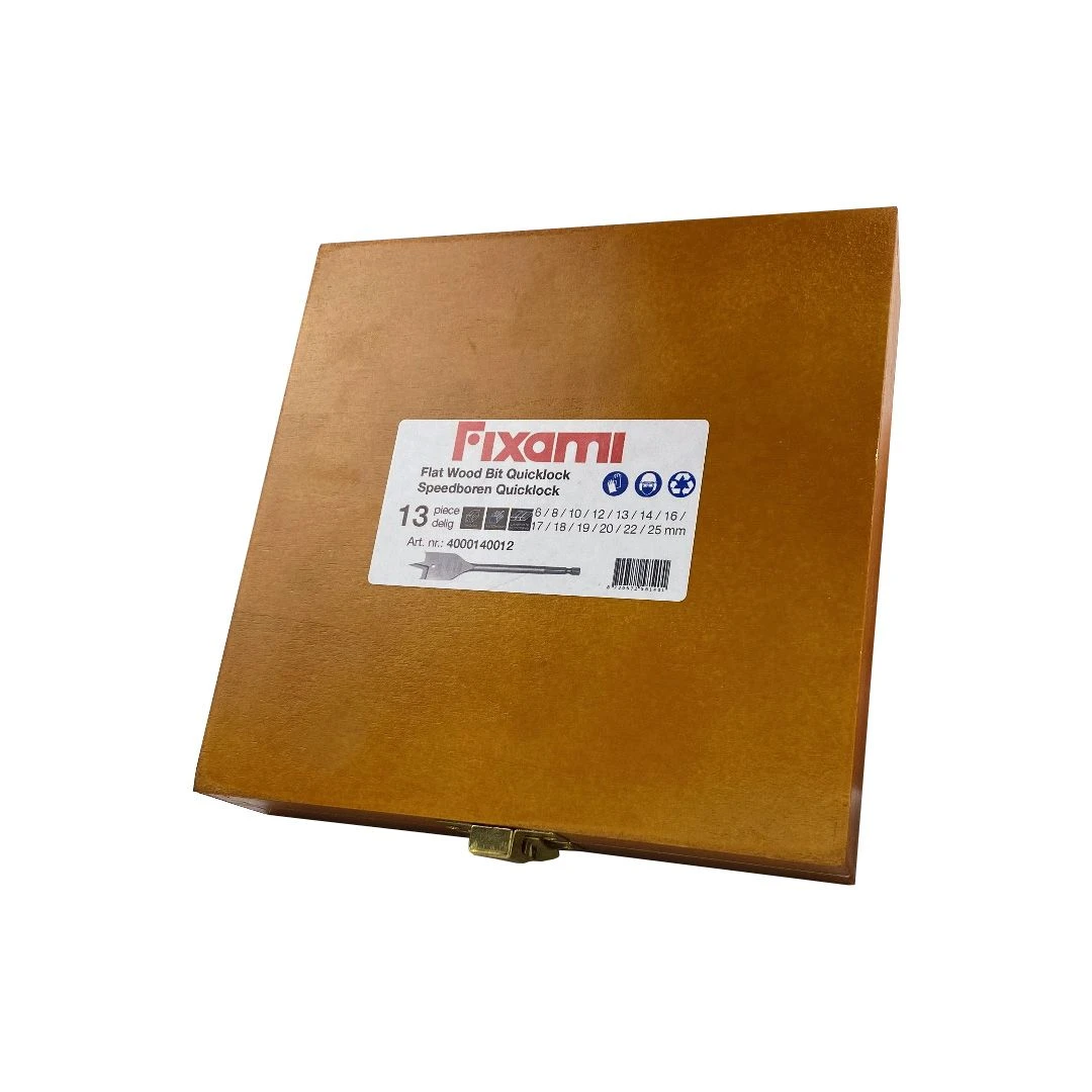 Fit-to-Fix 4000140012 13-delige Uni Speedborenset - Quicklock - Hout - 6 T/m 25mm - Afbeelding 3