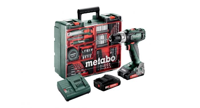 Metabo SB 18 L Mobile Workshop 18V Li-Ion Accu Klop-/boormachine Set (2x 2,0Ah Accu) In Koffer - 50Nm Incl. 73 Delige Accessoires Set - 602317870