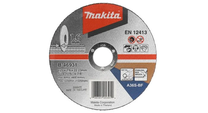 Makita B-46931 Doorslijpschijf RVS - 125x22,23x1,6mm