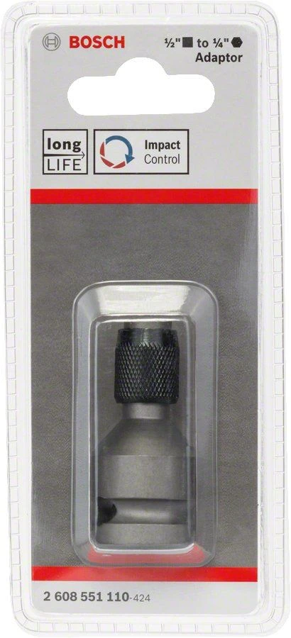 Bosch 2608551110 Adapter Voor Krachtdoppen 1/2" Naar 1/4" - 50 Mm - Afbeelding 2