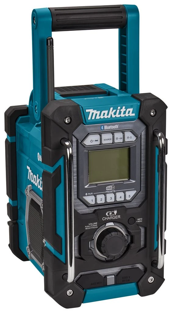 Makita DMR301 10,8-18V Li-Ion Accu Bouwradio - Bluetooth -dab+ - Werkt Op Netstroom & Accu - Afbeelding 2