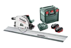 Metabo KT 18 LTX 66 BL 18V Li-ion Accu Invalcirkelzaag Set (2x 8.0Ah Accu) Incl. Geleiderail In MetaBox - 165 X 20mm - Koolborstelloos - 691172810