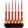 Wiha 42989 6-delige FijnSchroevendraaierset PicoFinish Electric Sleufkop Met Houder - 42989