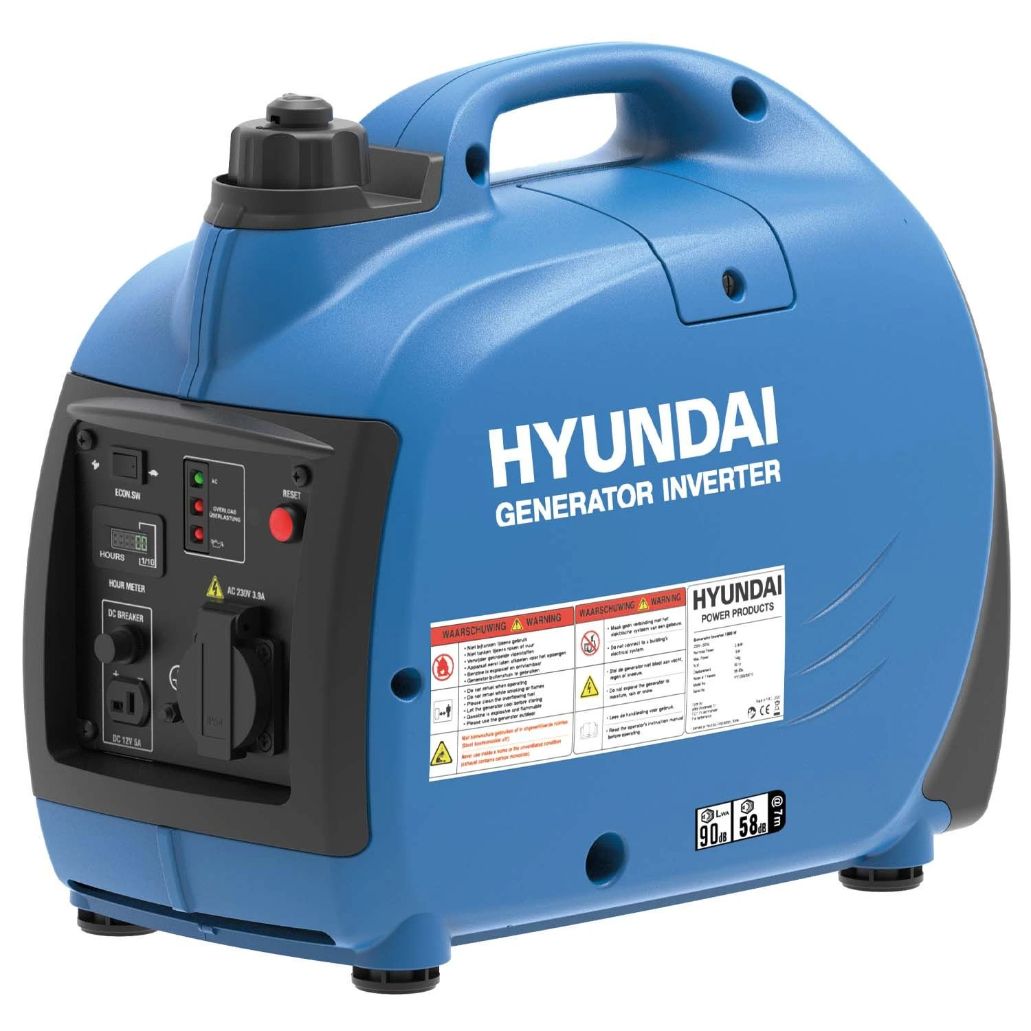 Hyundai HY1000Si Benzine Generator / Inverter Aggregaat - 1000W - 55010 - 55010 - Afbeelding 2