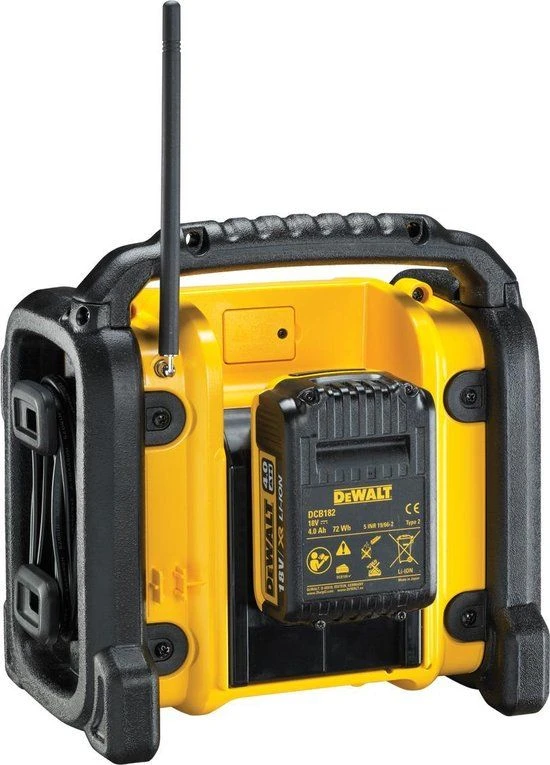 DeWalt DCR019 10.8-18V Li-Ion Accu Bouwradio - Werkt Op Netstroom & Accu - DCR019-QW - Afbeelding 2