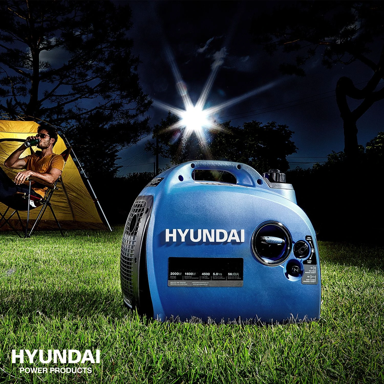 Hyundai HY1000Si Benzine Generator / Inverter Aggregaat - 1000W - 55010 - 55010 - Afbeelding 4