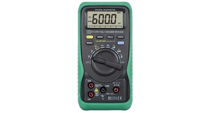 Kyoritsu 1012 Digitale True-RMS Multimeter - AC/DC 600V & 10A - 010120001A