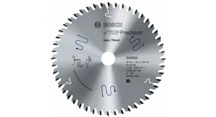 Bosch 2608642384 Top Precision Best Cirkelzaagblad - 165 X 20 X 48T - Hout