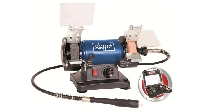 Scheppach HG34 Dubbele Slijpmachine 3" - 120W - 230 X 145 X 130mm