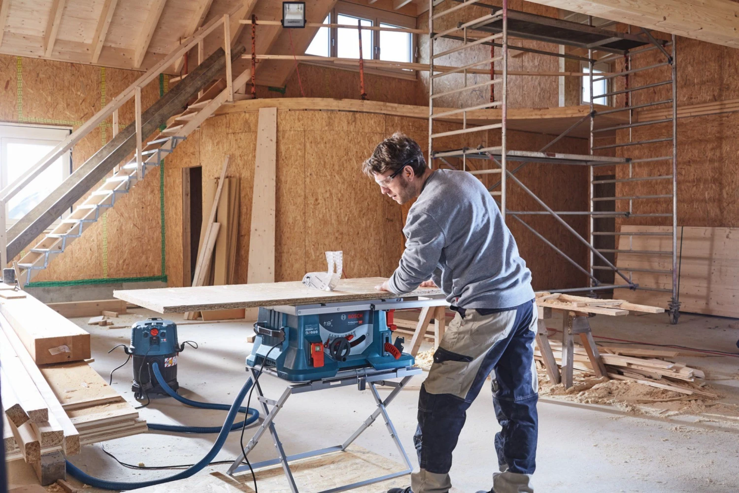 Bosch GTS 635-216 Zaagtafel + Onderstel GTA 560 - 1600W - 216 X 30mm - 0601B42001 - Afbeelding 6