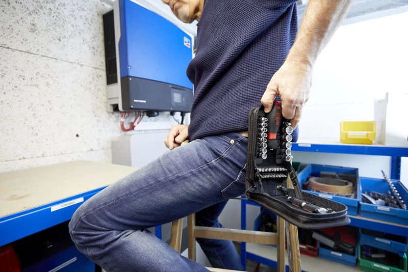 Wiha 44684 Dopsleutel- En Bitset 1/4" 40-delig - Incl. Multifunctionele Tas Met Riemklem - Afbeelding 6