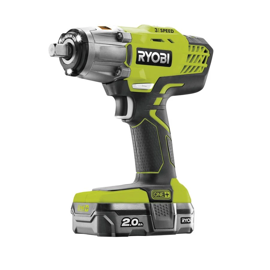 Ryobi R18IW3-120S ONE+ 18V Li-ion Accu Slagmoersleutel Set (1x 2.0ah Accu) In Tas - 400mm - 1/2'' - Afbeelding 2