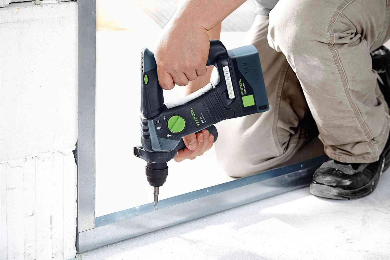 Festool BHC 18-Basic 18V Li-Ion Accu SDS-Plus Boorhamer Body In Systainer - 1,8J - 576511 - Afbeelding 3