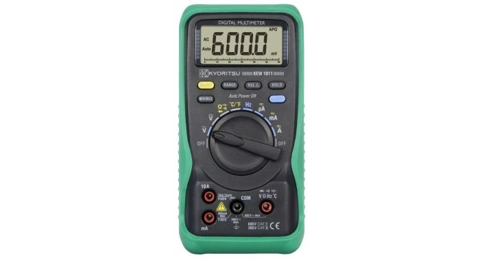 Kyoritsu 1011 Digitale Multimeter Met Temperatuurmeting - AC/DC 600V & 10A - 010110001A