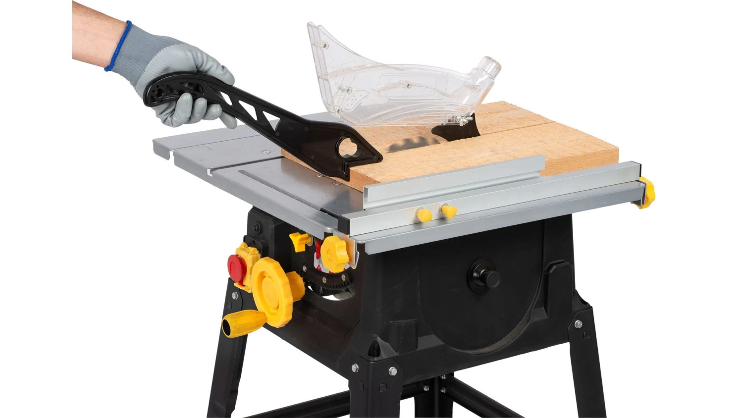 Powerplus POWX07590 Tafelzaag Met Onderstel - 1700W - 210 X 30 Mm - Afbeelding 11