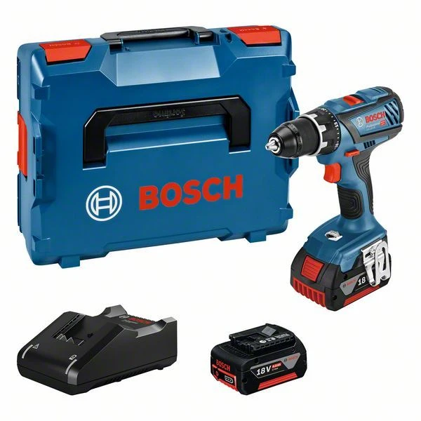Bosch GSR 18V-28 18V Li-Ion Accu Schroefboormachine Set (2x 4,0Ah) In L-BOXX - 63Nm - 06019H410A
