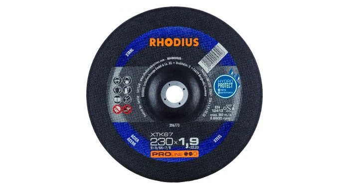 Rhodius 206773 PROline Ll XTK67 Doorslijpschijf - Extra Dun - 230 X 22,23 X 1,9mm - Staal - 206773