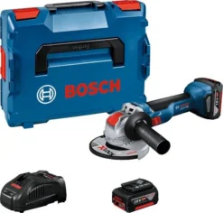 Bosch GWX 18V-10 18V Li-ion Accu Haakse Slijper Set (2x 5.0 Ah) In L-Boxx - 125 Mm - Koolborstelloos