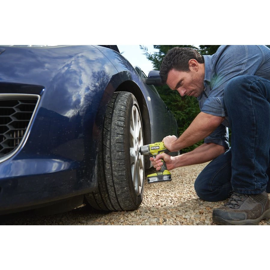 Ryobi R18IW3-120S ONE+ 18V Li-ion Accu Slagmoersleutel Set (1x 2.0ah Accu) In Tas - 400mm - 1/2'' - Afbeelding 4