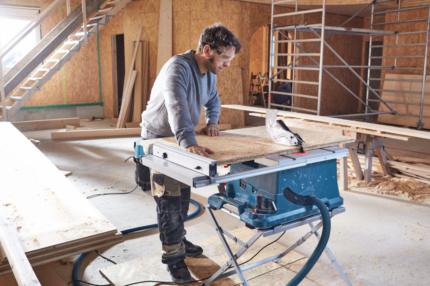 Bosch GTS 635-216 Zaagtafel + Onderstel GTA 560 - 1600W - 216 X 30mm - 0601B42001 - Afbeelding 5