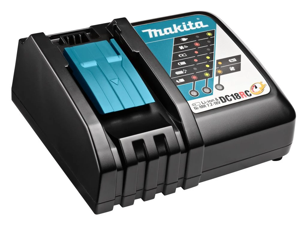 Makita DLX2157TJ1 18V Li-Ion Accu Klopboor-/schroefmachine (DHP481) & Haakse Slijper (DGA506) Combiset (3x 5.0Ah Accu) In Mbox - Afbeelding 5
