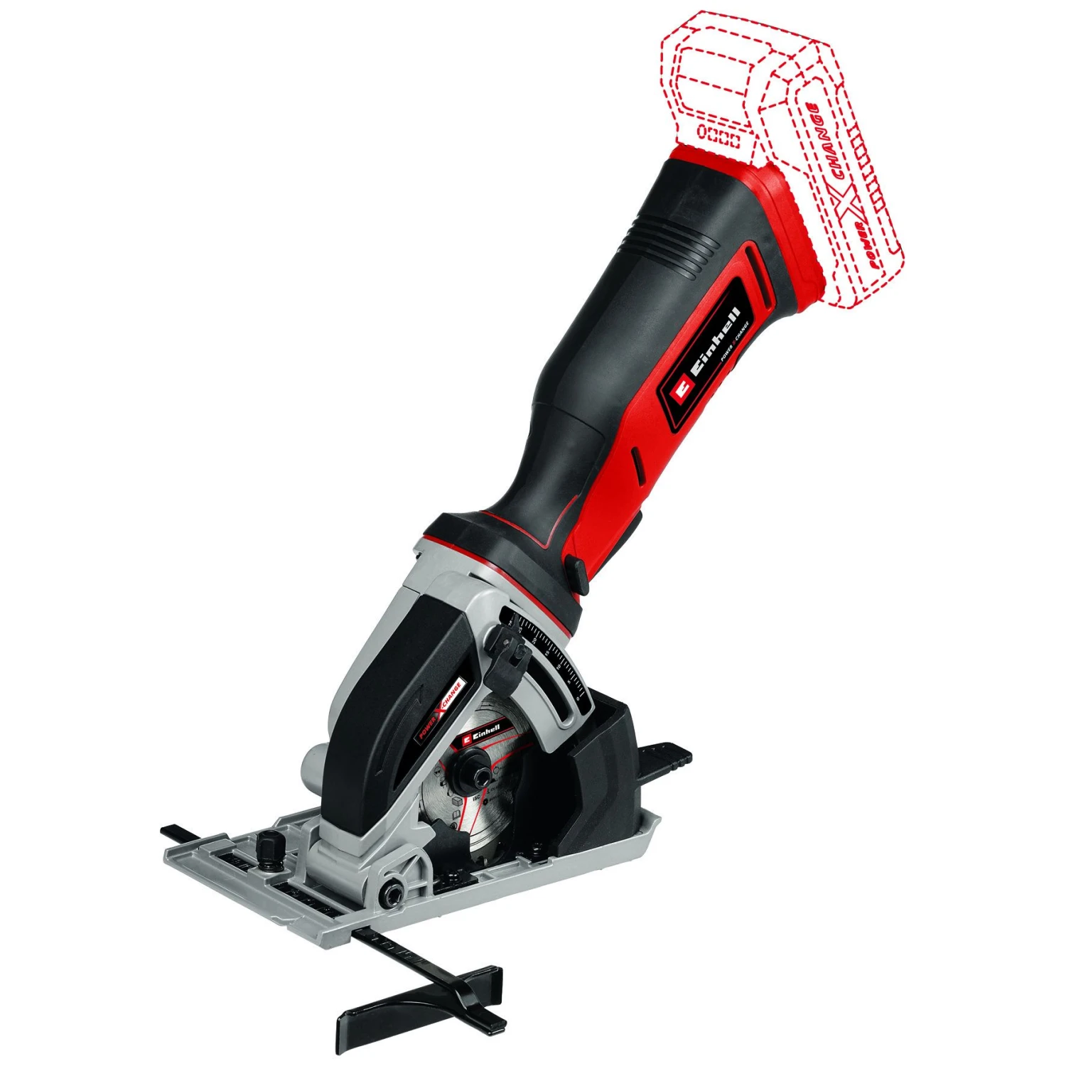Einhell TE-CS 18/89 Li Solo 18V Li-Ion Accu Mini Handcirkelzaag Body - 28mm - Afbeelding 2