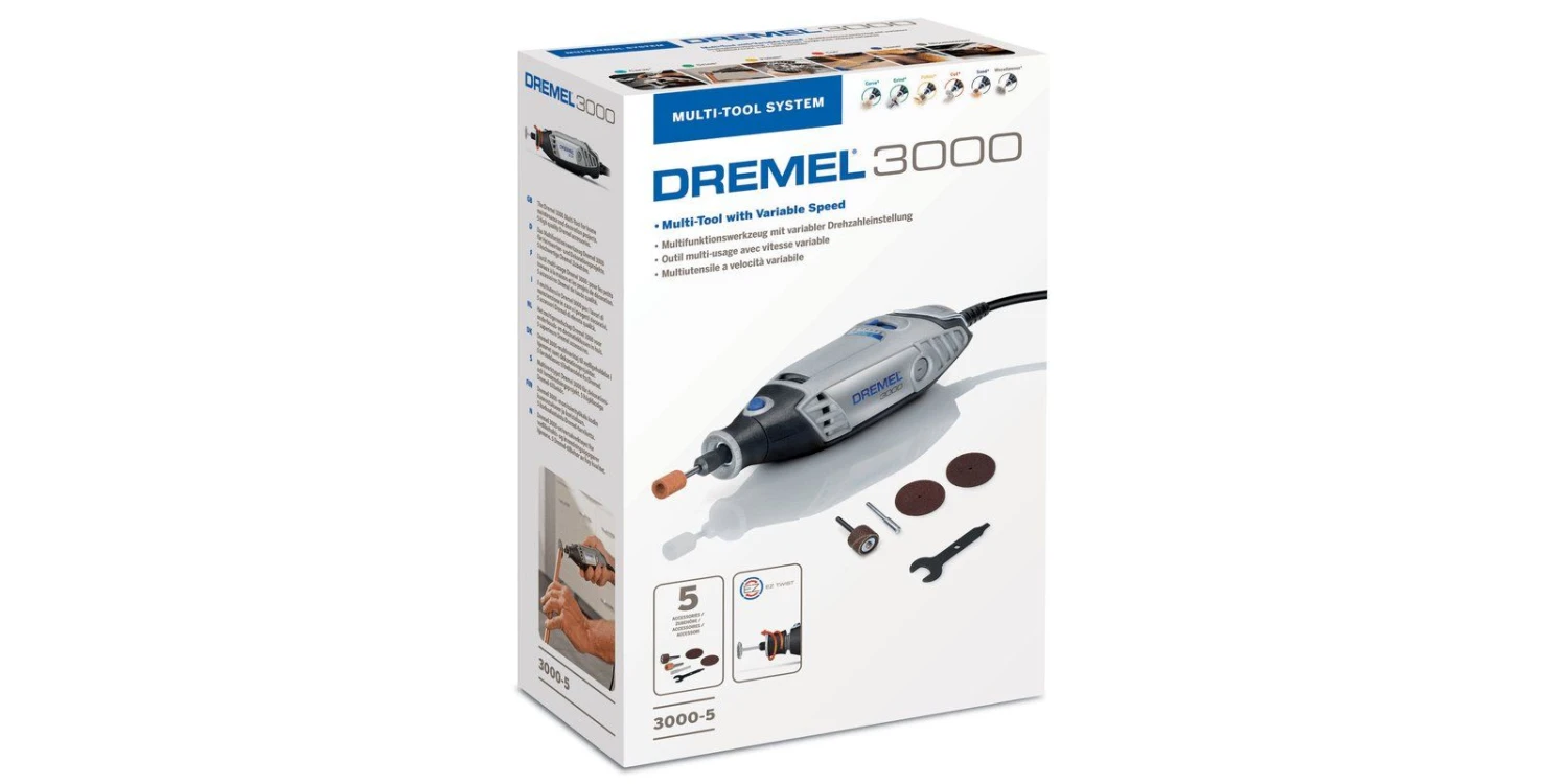 Dremel 3000-5 Multitool Incl. 5-delige Accessoireset - 130W - F0133000JU - Afbeelding 3
