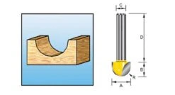 Makita D-10849 Holprofielfrees - 20mm - 12mm