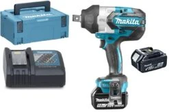 Makita DTW1001RTJ 18V Li-Ion Accu Slagmoersleutel Set (2x 5.0Ah Accu) In Mbox - 1050Nm - 3/4" - Koolborstelloos
