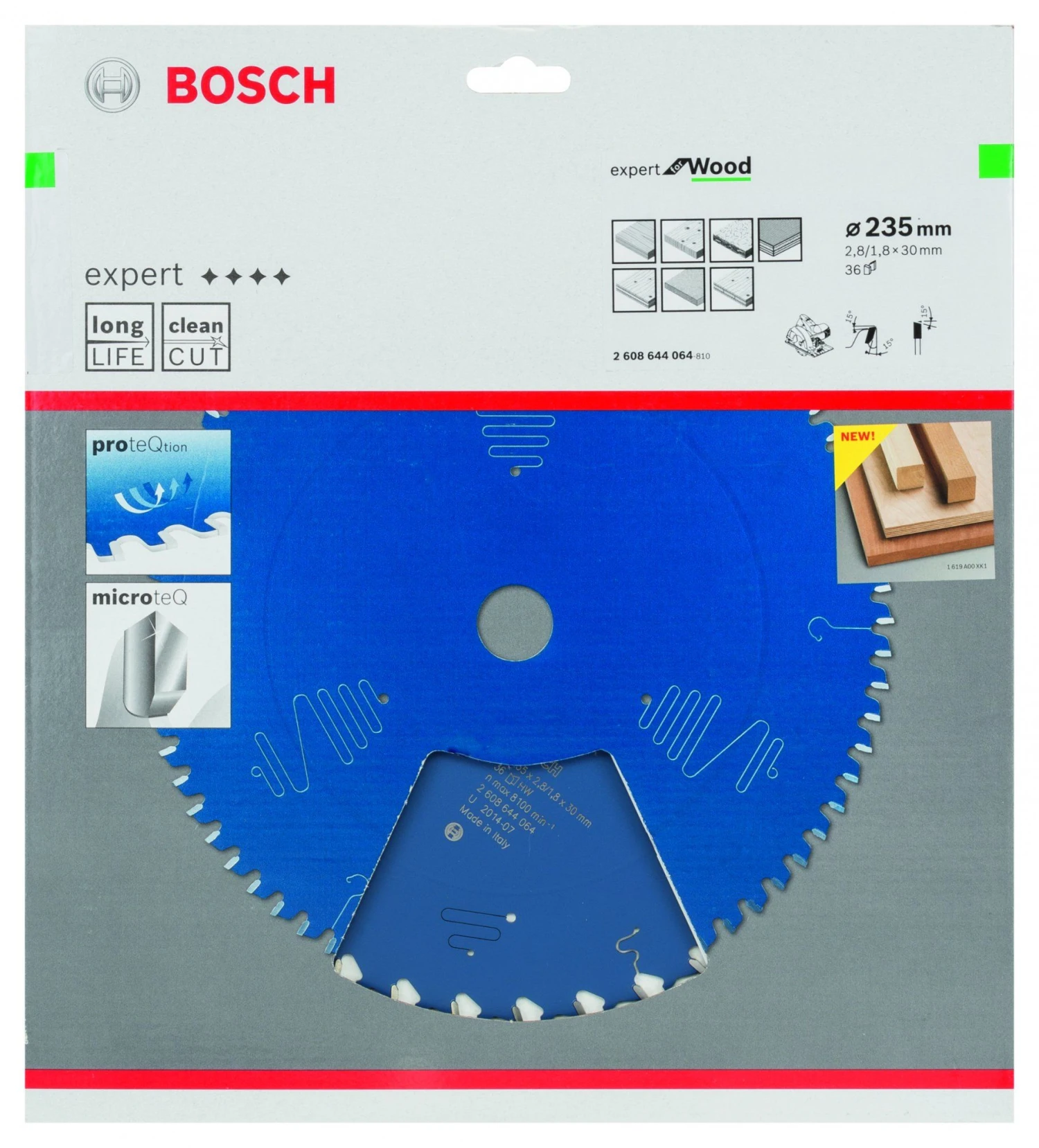 Bosch 2608644064 Expert Cirkelzaagblad - 235 X 30 X 36T - Hout - Carbide - Afbeelding 2