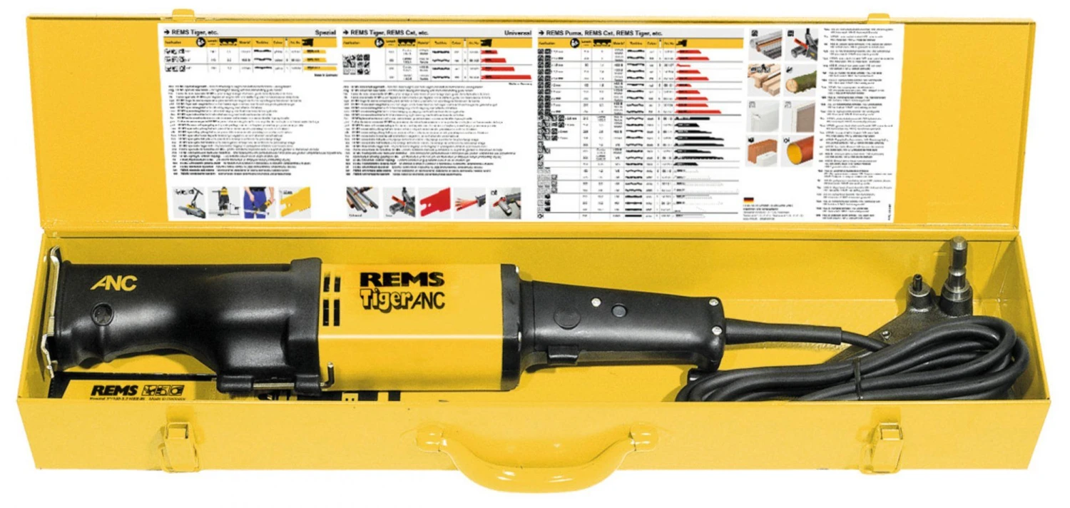 Rems Tiger ANC Set Reciprozaag Met Geleidebeugel In Stalen Koffer - 1050W - 560020 R220 - Afbeelding 2
